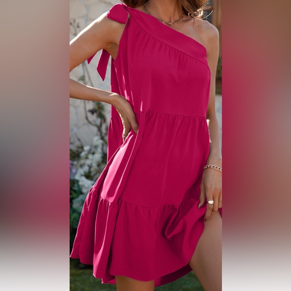 Ladies one shoulder dress